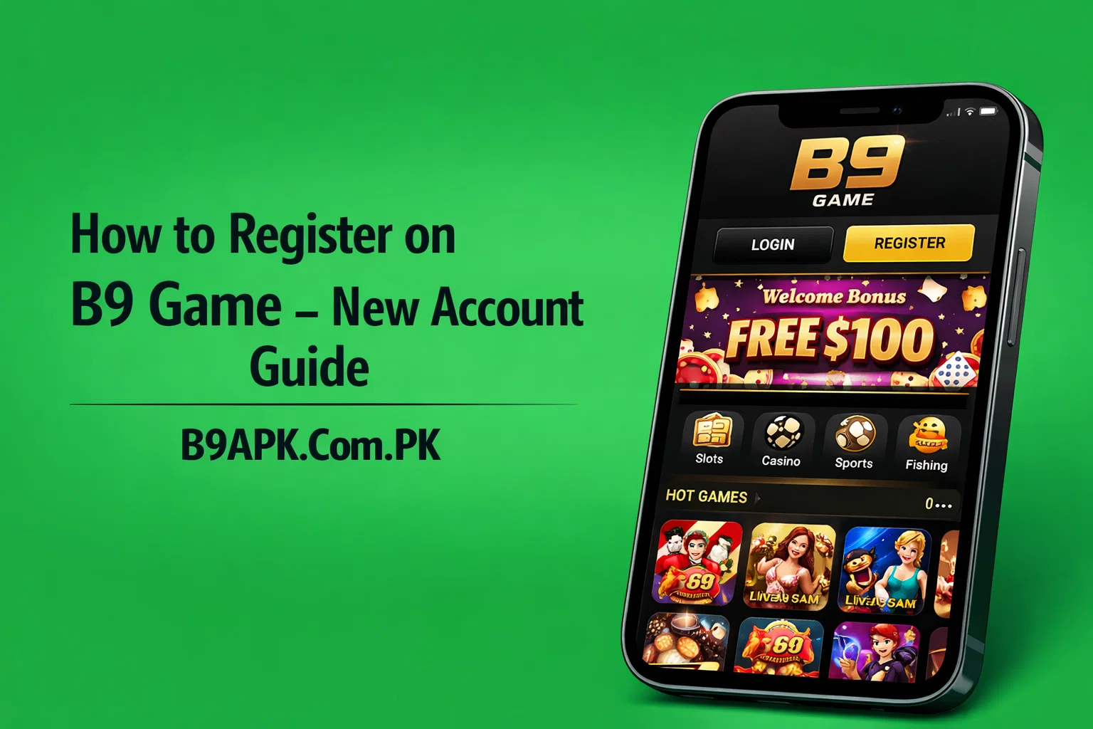 How to Register on B9 Game